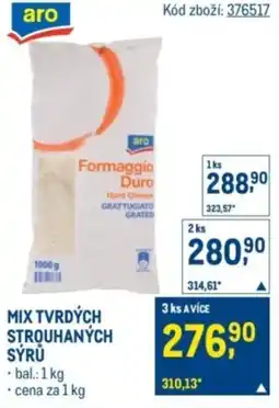 Makro Mix tvrdých strouhaných sýrů nabídka