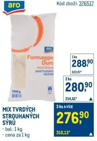 Makro Mix tvrdých strouhaných sýrů nabídka