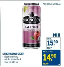 Makro Strongbow cider nabídka