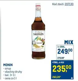 Makro Monin nabídka