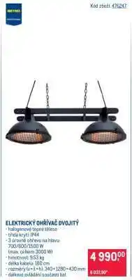 Makro ELEKTRICKÝ OHŘÍVAČ DVOJITÝ nabídka