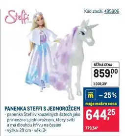 Makro PANENKA STEFFI S JEDNOROŽCEM nabídka
