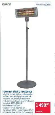 Makro Terasový zářič Q-Time 2000S nabídka