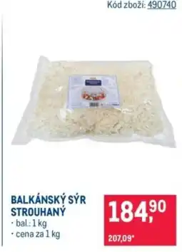 Makro Balkánský sýr strouhaný nabídka