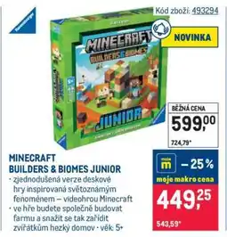 Makro MINECRAFT BUILDERS & BIOMES JUNIOR nabídka