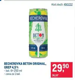 Makro BECHEROVKA BETON ORIGINAL, GREP 4,5% nabídka