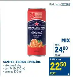 Makro San Pellegrino limonáda nabídka