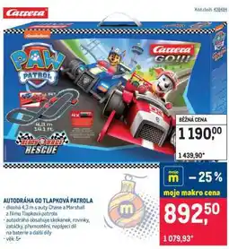 Makro AUTODRÁHA GO TLAPKOVÁ PATROLA nabídka