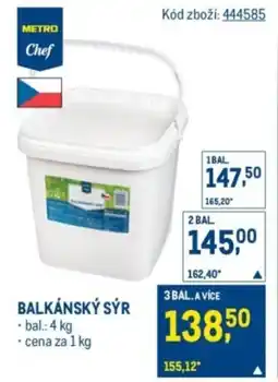 Makro Balkánský sýr nabídka