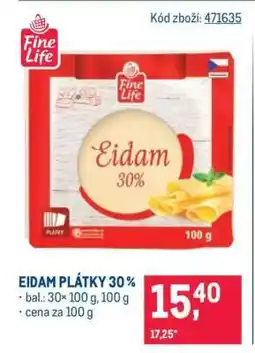 Makro Eidam plátky 30 % nabídka