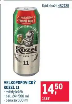 Makro Velkopopovický Kozel 11 nabídka