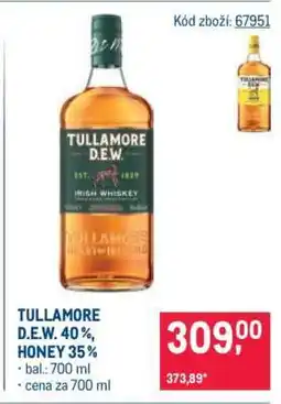 Makro TULLAMORE D.E.W. 40 %, HONEY 35 % nabídka