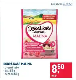 Makro DOBRÁ KAŠE MALINA nabídka