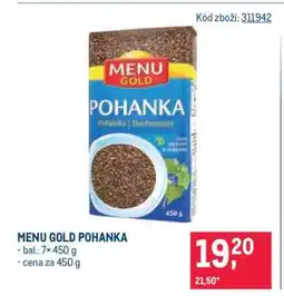 Makro Menu Gold pohanka nabídka