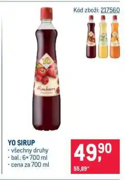 Makro Yo sirup nabídka