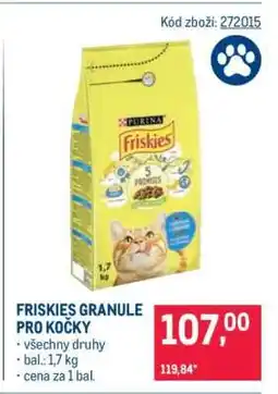 Makro Friskies granule pro kočky nabídka