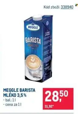 Makro Meggle barista mléko 3,5% nabídka