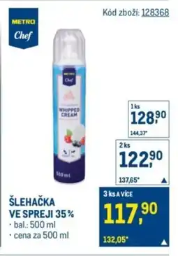 Makro Šlehačka ve spreji 35% nabídka