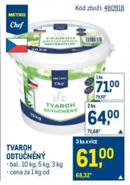 Makro Tvaroh odtučněný nabídka