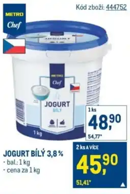 Makro Jogurt bílý 3,8% nabídka