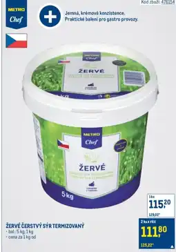 Makro Žervé čerstvý sýr termizovaný nabídka