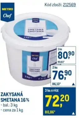 Makro Zakysaná smetana 16% nabídka