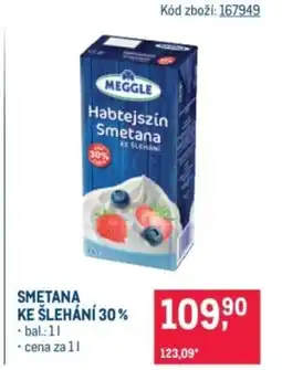 Makro Meggle Smetana ke šlehání 30% nabídka