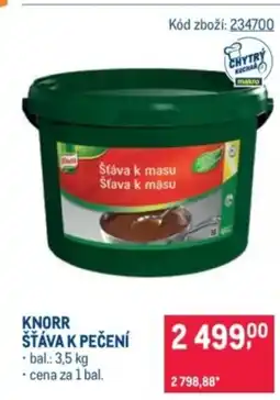 Makro Knorr šťáva k pečení nabídka