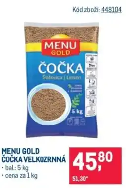Makro Menu gold čočka velkozrnná nabídka