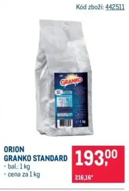 Makro Orion granko standard nabídka
