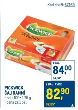 Makro Pickwick čaj ranní nabídka
