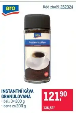 Makro Instantní káva granulovaná nabídka