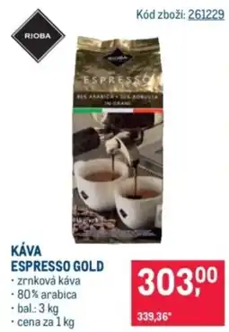 Makro Káva espresso gold nabídka