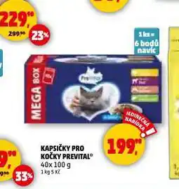 Penny Market Prevital kapsičky pro kočky nabídka
