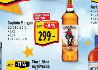 Jip Captain morgan spiced gold nabídka