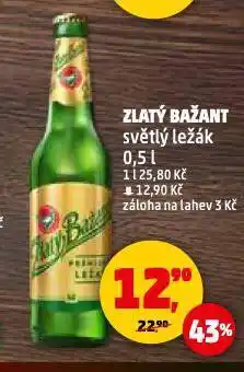 Penny Market Pivo zlatý bažant nabídka