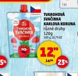 Penny Market Tvarohová svačinka karlova koruna nabídka