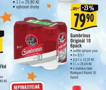 Jip Pivo gambrinus originál nabídka