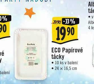 Jip Eco papírové tácky nabídka