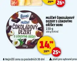 Penny Market Mléčný čokoládový dezert s lískovými oříšky nabídka