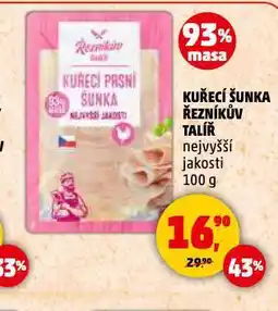Penny Market Kuřecí šunka řezníkův talíř nabídka