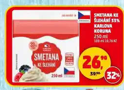 Penny Market Smetana ke šlehání karlova koruna nabídka