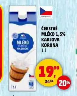 Penny Market Čerstvé mléko karlova koruna nabídka