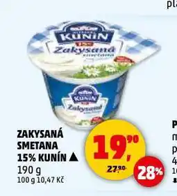 Penny Market Kunín zakysaná smetana nabídka