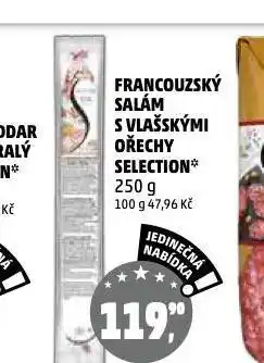 Penny Market Francouzský salám s vlašskými ořechy selection nabídka