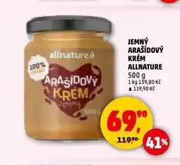 Penny Market Jemný arašídový krém allnature nabídka