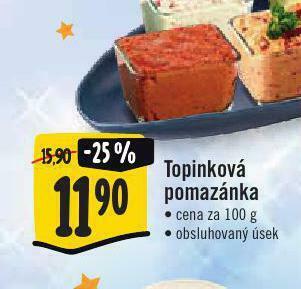 Jip Topinková pomazánka nabídka