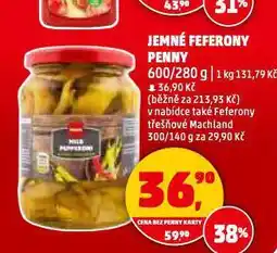 Penny Market Jemné feferony nabídka