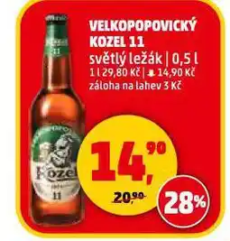 Penny Market Pivo velkopopovický kozel nabídka