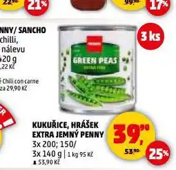Penny Market Hrášek extra jemný nabídka